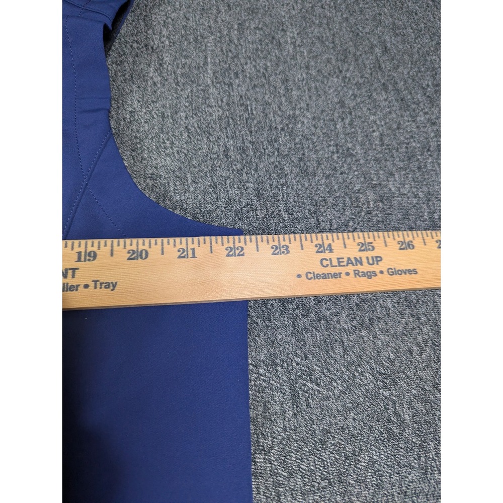 Marmot Mens Blue Softshell Full Zip Fleece Lined Vest Signode Logo E98070 Large - Picture 10 of 11